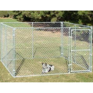 Complete Chain Link Dog Kennel 10’x10’x6’