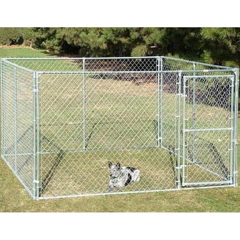 Complete Chain Link Dog Kennel 10’x10’x6’