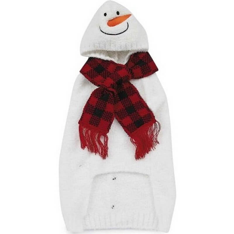 Casual Canine Chilly Snowman Small Dog Sweater