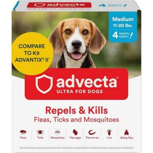 Advecta Ultra Flea Drops Medium Dogs 11-20 lbs 4ct