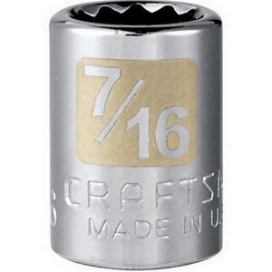 Craftsman 12 Point Socket 3/8 x 7/16 inch