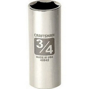 Craftsman 6 Point Deep Socket 3/8 x 3/4 inch