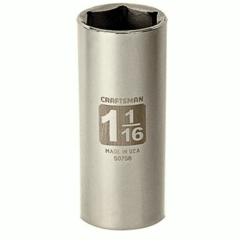 Craftsman 6 Point Deep Socket 1/2 x 1-1/16 inch