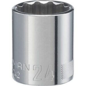 Craftsman 12 Point Socket 1/2 inch Drive 24mm