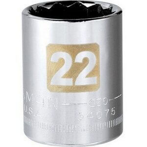 Craftsman 12 Point Socket 1/2 inch Drive 22mm