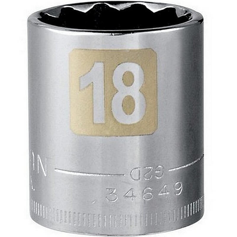 Craftsman 12 Point Socket 3/8 inch Drive 18mm