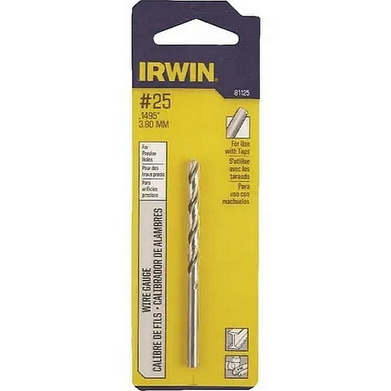 Irwin Wire Gauge High Speed Drill Bit #25