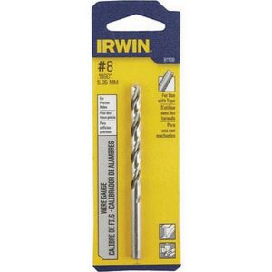 Irwin Wire Gauge High Steel Drill Bit #8