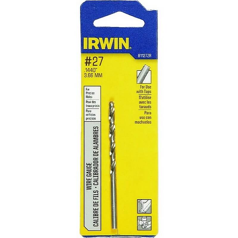 Irwin Wire Gauge High Speed Drill Bit #27