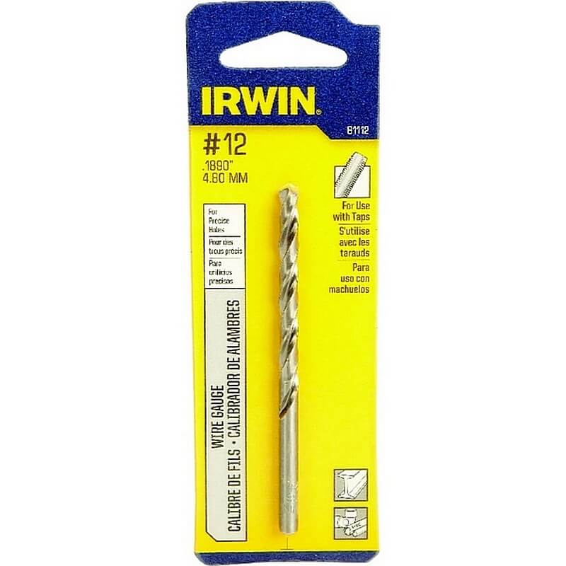 Irwin Wire Gauge High Speed Drill Bit #12