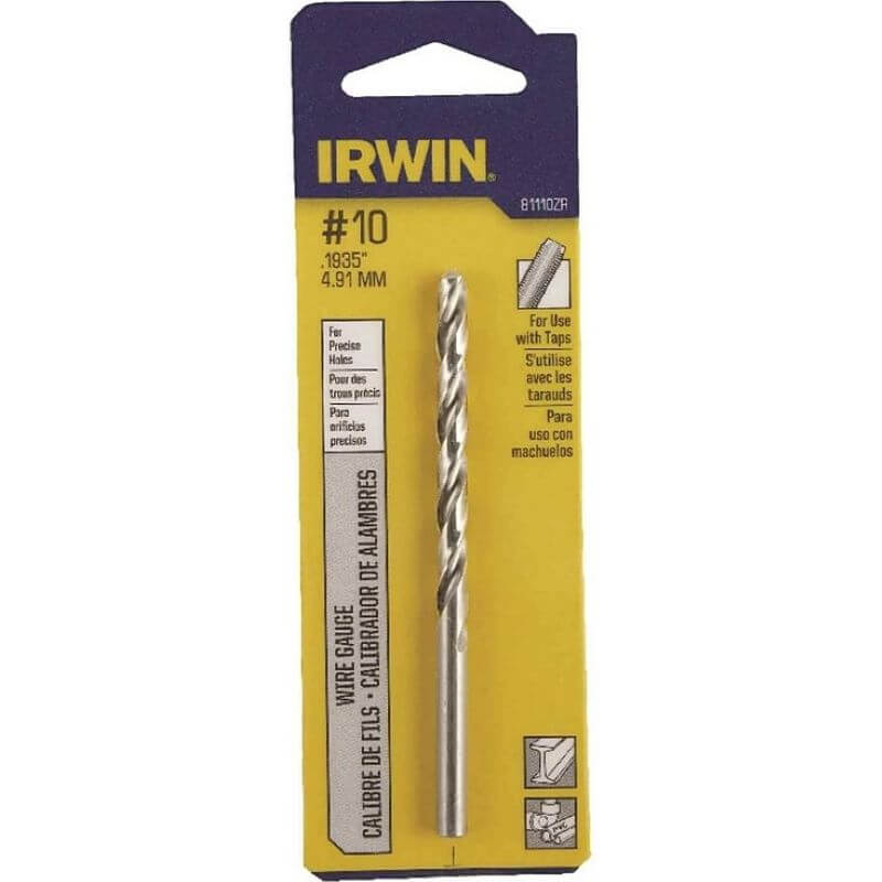 Irwin Wire Gauge High Speed Drill Bit #10