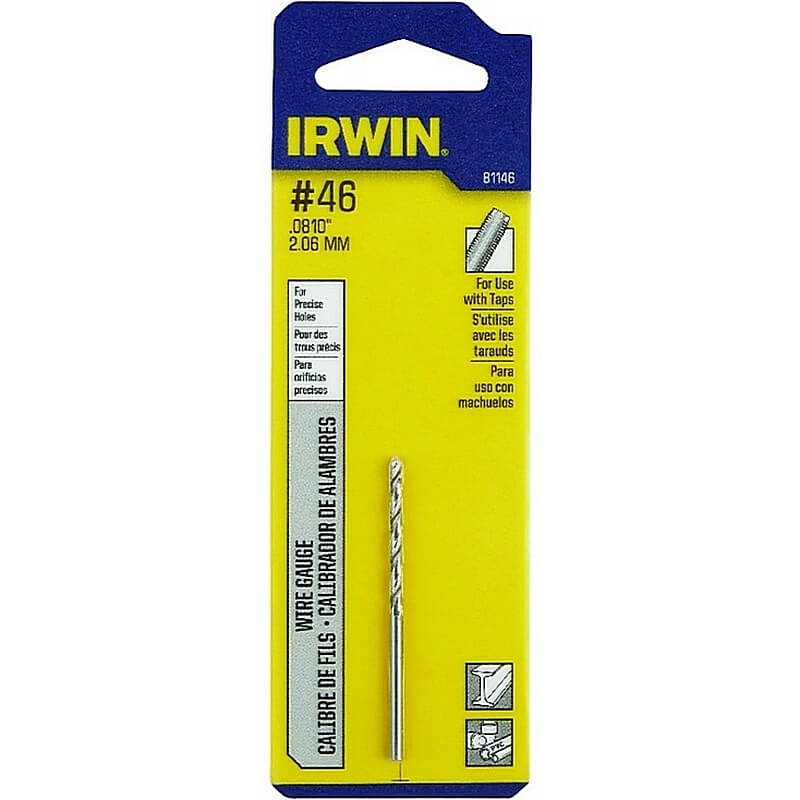 Irwin Wire Gauge High Speed Drill Bit #46