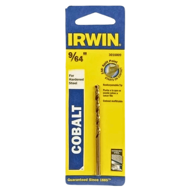 Irwin Cobalt High Speed Drill Bit 9/64 inch