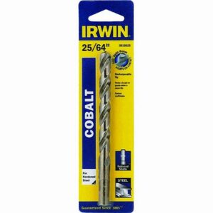 Irwin Cobalt High Speed Drill Bit 25/64 inch