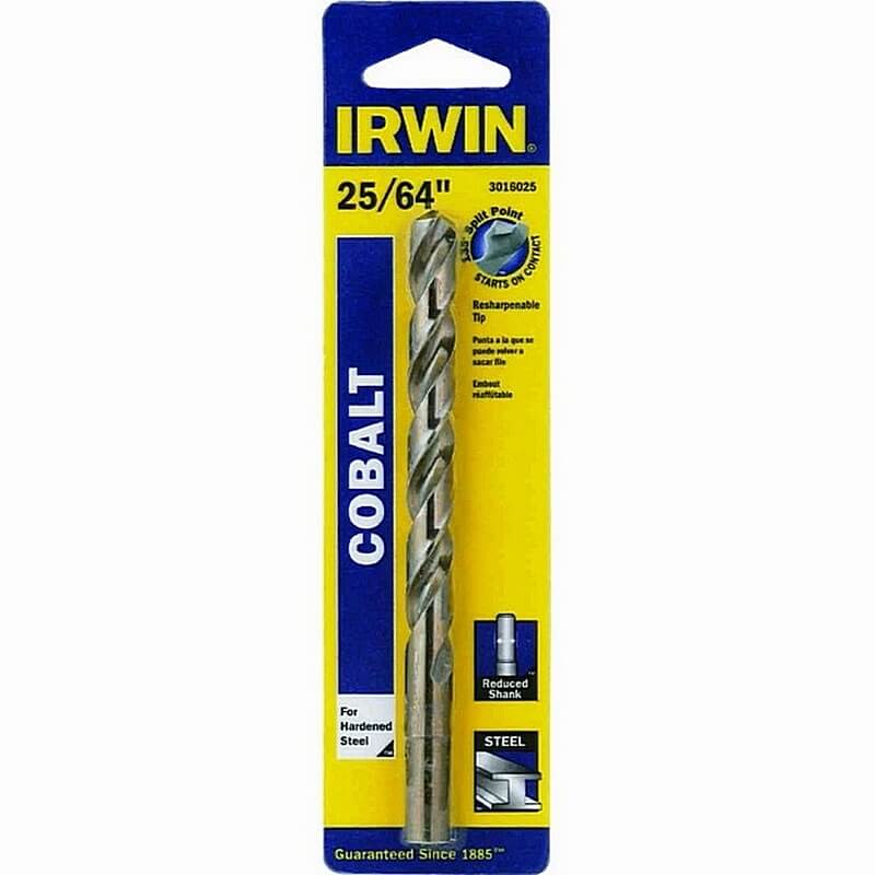 Irwin Cobalt High Speed Drill Bit 25/64 inch