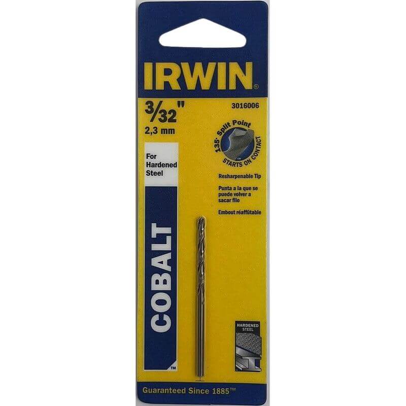 Irwin Cobalt High Speed Drill Bit 3/32 inch