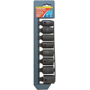Crescent 6-Point Deep Impact Metric Socket Set 1/2 inch 8 Ct