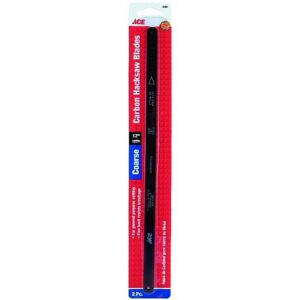 Ace Carbon Steel Hacksaw Blade 18TPI 12 inch 2 Ct