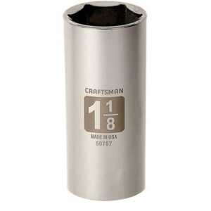 Craftsman 6 Point Deep Socket 1/2 x 1-1/8 inch