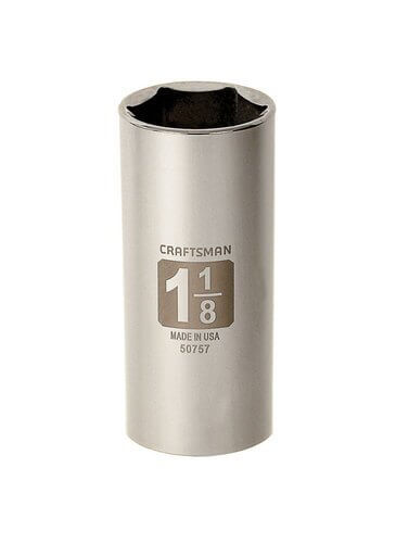 Craftsman 6 Point Deep Socket 1/2 x 1-1/8 inch