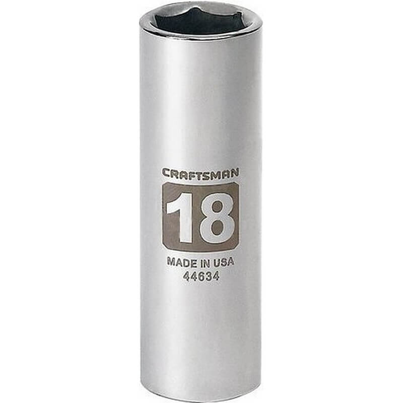 Craftsman 6 Point Deep Socket 1/2 inch Drive 18mm