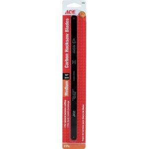 Ace Carbon Hacksaw Blade 24TPI 10 inch 2 Ct