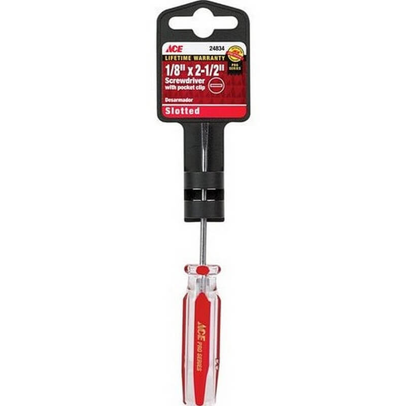 Ace Slotted Screwdriver 1/8 x 2-1/2 inch