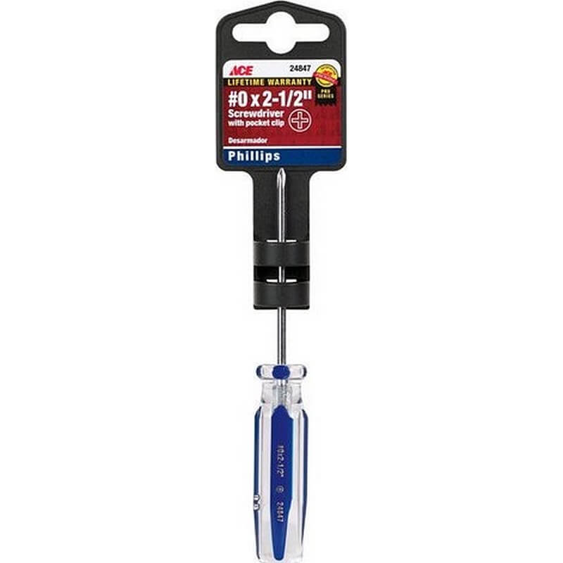 Ace Phillips Screwdriver #0 x 2-1/2 inch