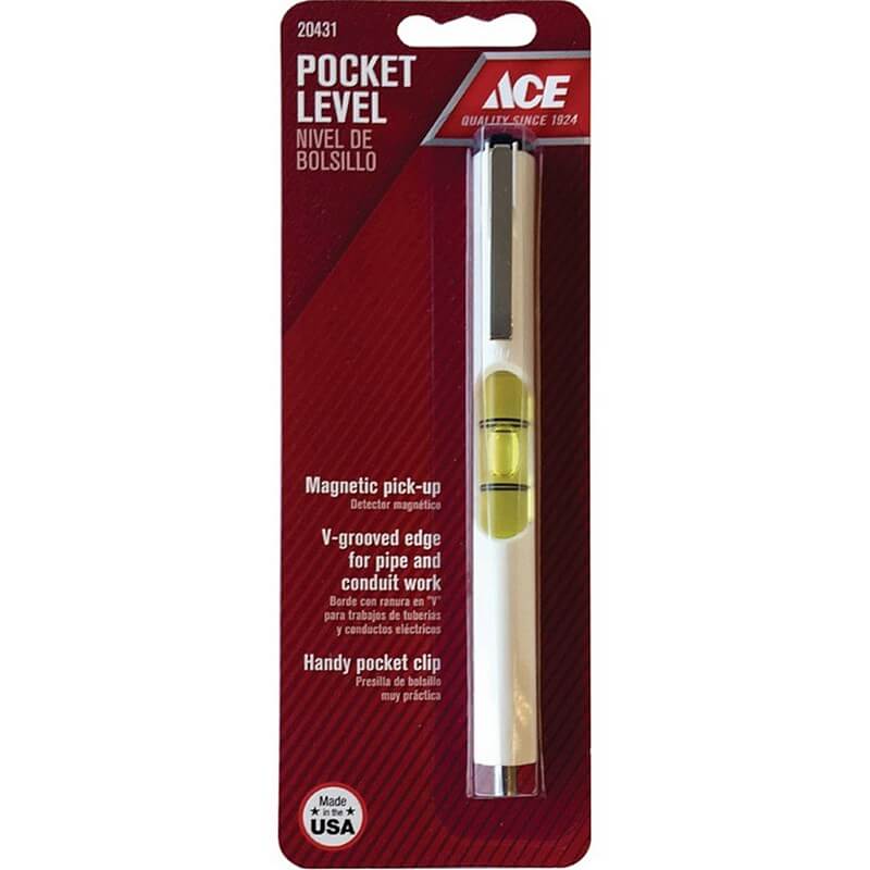 Ace Plastic Magnetic Pocket Level 5 inch