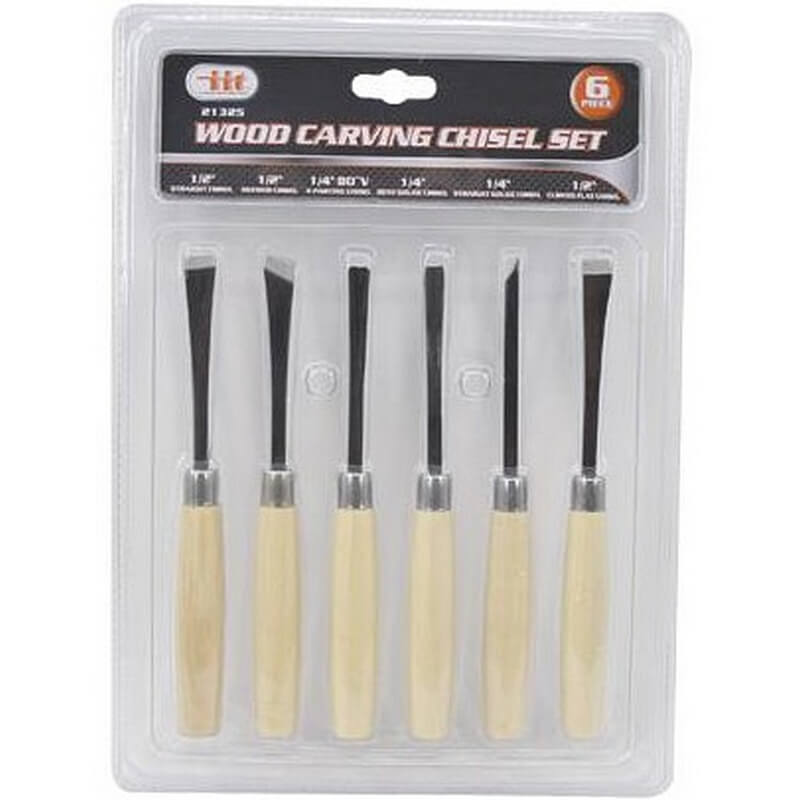 IIT Wood Carving Chisel Set 6 pc