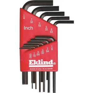 Eklind 11-Piece Short Arm Series Hex Key Set