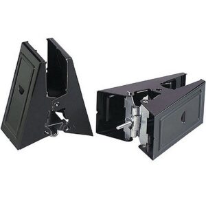 Fulton Heavy Duty Black Steel Sawhorse Brackets 2pk