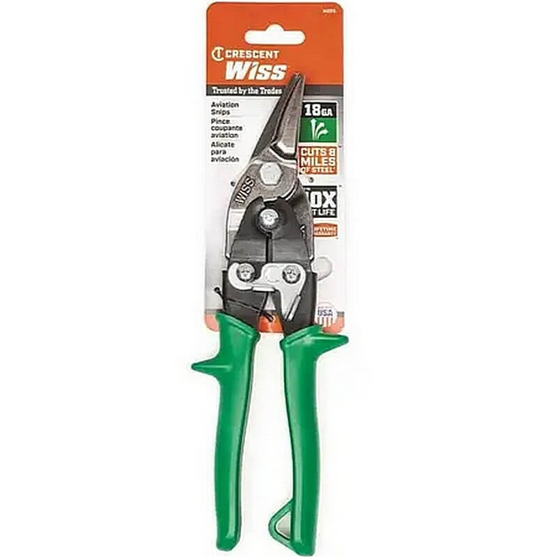 Crescent Wiss Straight-Right Cut Aviation Snips 9-3-4