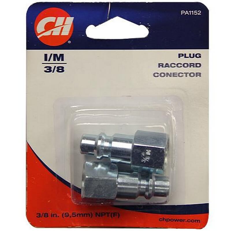 Campbell Hausfeld Couplar Plug NPT 3-8 2pk