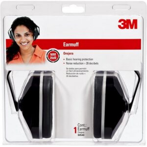 3M Basic Adjustable Black Foam Earmuffs