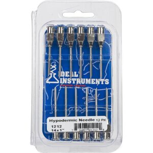Ideal Premium Stainless Steel Needles 14GA 1”