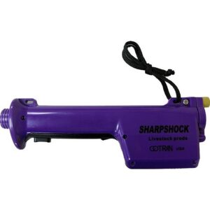 Cotran Sharpshock Purple Livestock Cattle Prod Handle with Batteries