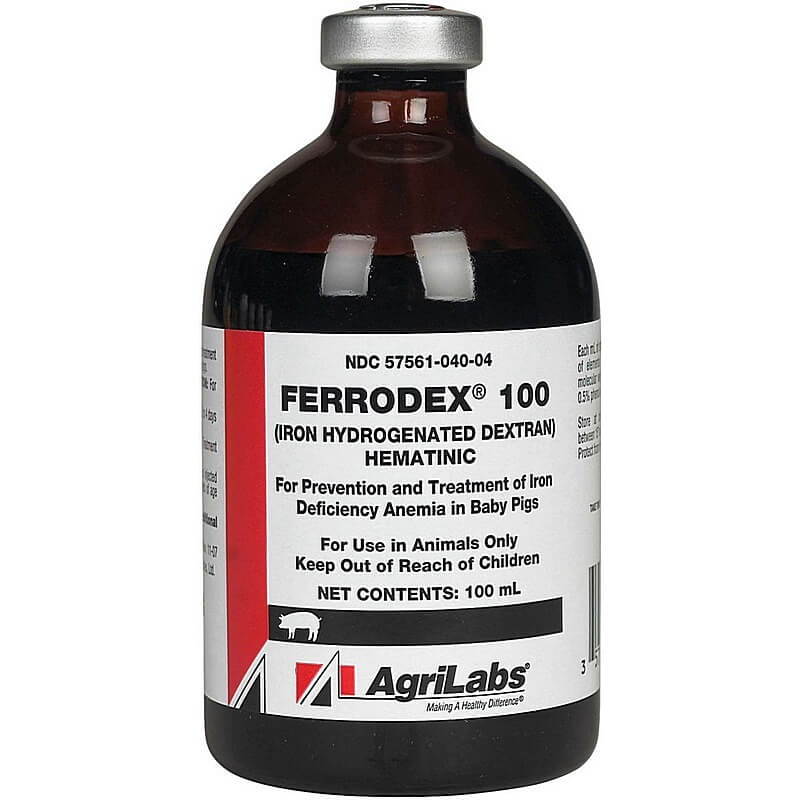 Agrilabs Ferrodex 100 Iron Injectable 100 mL