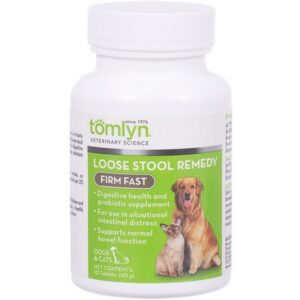 Tomlyn Firm Fast Loose Stool Remedy Tablets for Dogs & Cats 10 ct
