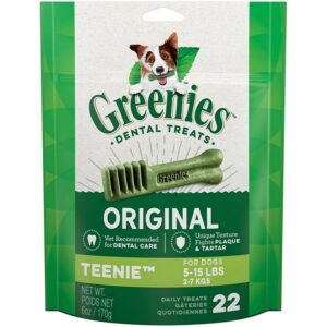Greenies Original Chicken Teenie Chewy Dental Dog Treats 6 oz