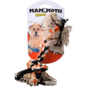 Mammoth Color Rope Bone Small Dog Toy 9”