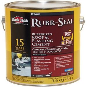 Black Jack Rubr-Seal Rubberized Roof & Flashing Cement 1 gal