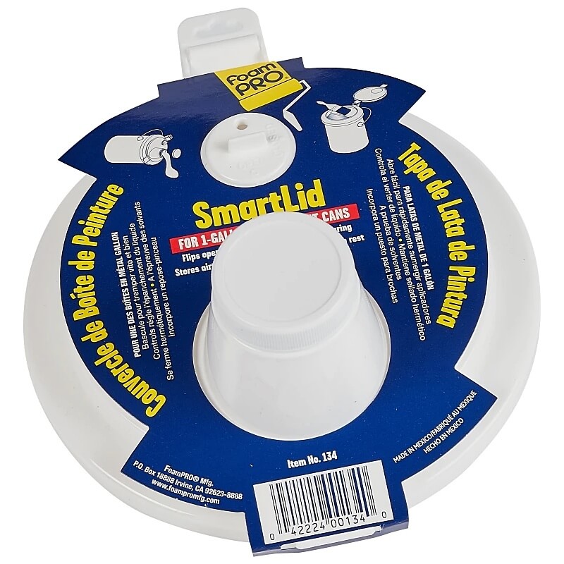 FoamPro Smartlid Yellow Plastic 1 Gallon Paint Can Lid