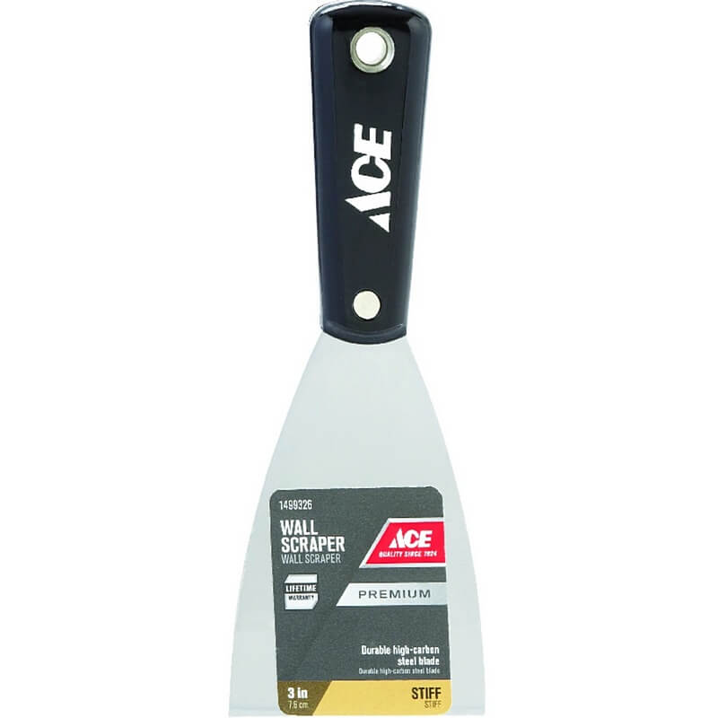 Ace Carbon Steel Stiff Wall Scraper 3”