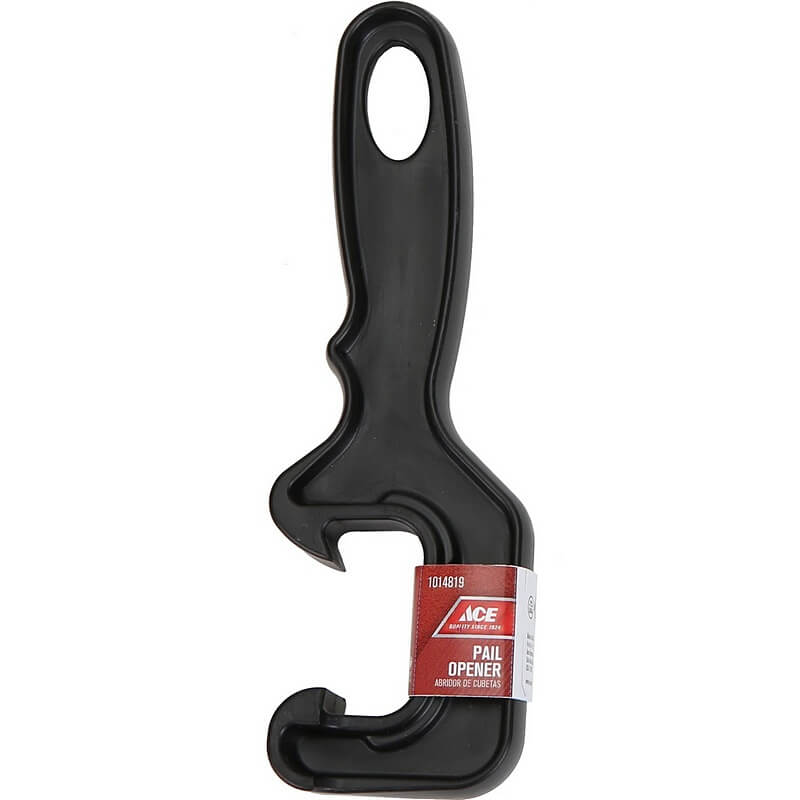 Ace Black Plastic Pail Lid Opener 8”