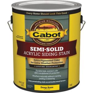 Cabot Semi-Solid Deep Base Acrylic Siding Stain 1 gal