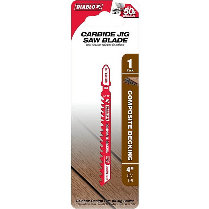 Diablo Composite Decking Jig Saw Blade 5/7TPI 4″
