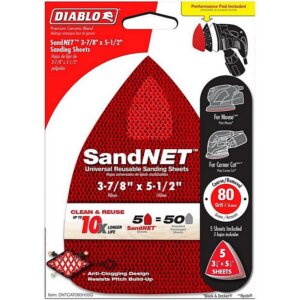 Diablo SandNET Sanding Sheet 80 Grit 3-7/8"x5.5"