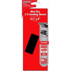 Diablo Sanding Sheets 600 Grit 1_3″ 10 Ct