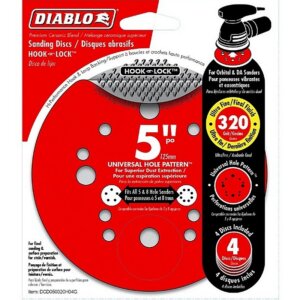 Diablo Sanding Disc 320 Grit 5″ 4 Ct